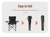 Folding Outdoor Moon Chair for Camping, Beach, and Fishing