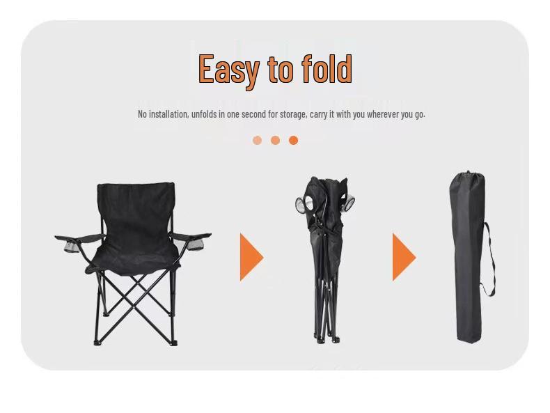 Folding Outdoor Moon Chair for Camping, Beach, and Fishing