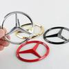 For Benz C1aHub Cap 70mm ABS Car Front Engine Logo Stickers Hood Emblem Badge Decal Accessories For Mercedes Benz AMG W220 W221 W117 W166 W176 W177