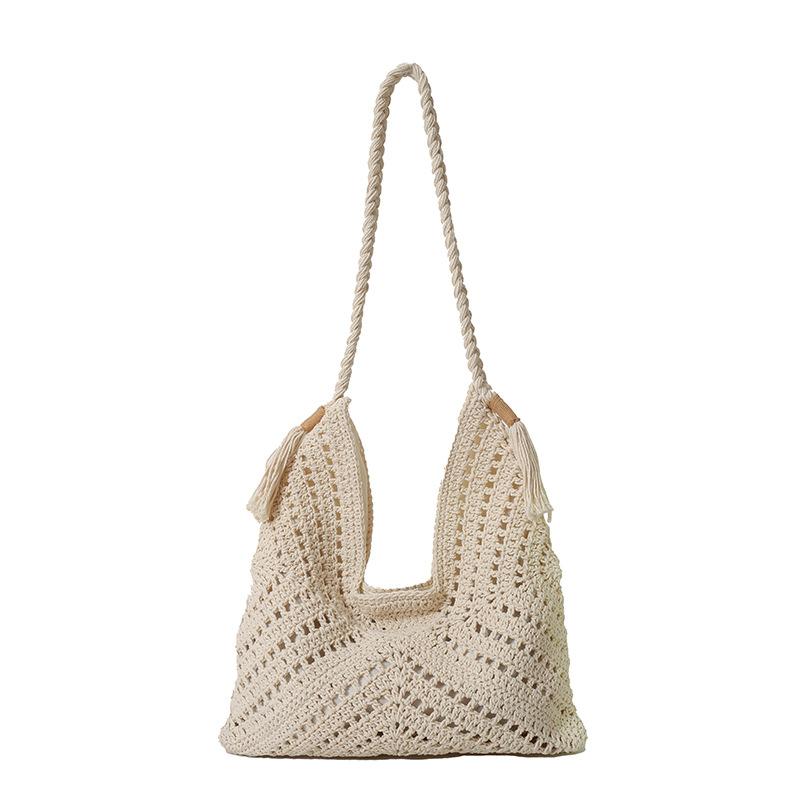 

Fashion small fresh personality woven hollow women s armpit bag new exquisite versatile commuter shoulder bag