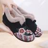 Cloth Shoes Cotton Shoes Embroidered Bag Heel Medium Hair Shoes Warm Ethnic Style Comfortable Soft Sole Mother Cotton Shoes