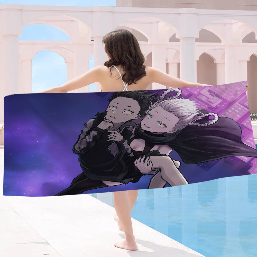 Japanese Call of the-Night Bath Towel Microfiber Soft Water Absorbing Breathable For Girl Kids Decorative Cartoon Beach Towel