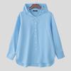 INCERUN Oversized Men Long Sleeve Casual Loose Hooded Shirts Tops