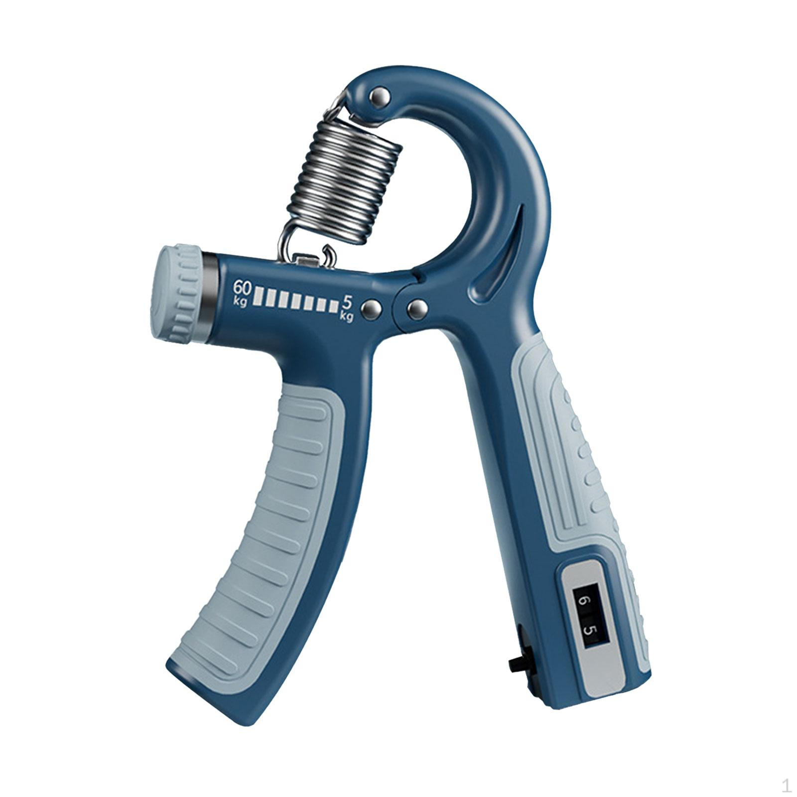 

Тренажер для силы захвата, регулируемый тренажер для взрослых от 5 до 60 кг, тренажер для расширения рук, тренировка для синий