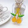 Stylish Cherry Keyring Pendant Fruit Shapes Phone Charm Detachable Phone Lanyard