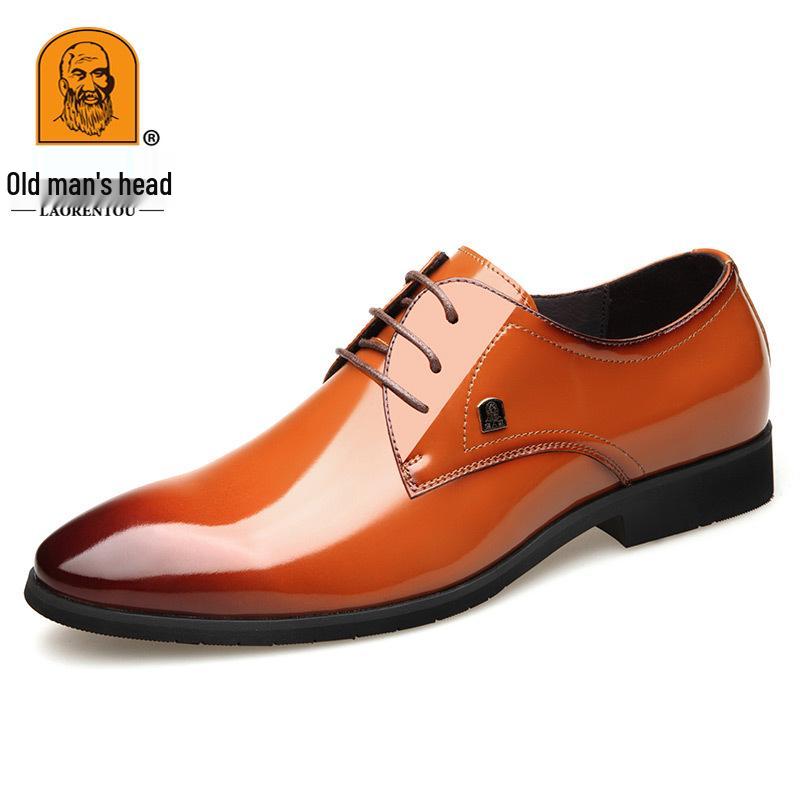 Men s Genuine Leather Formal and Casual Patent Leather Shoes 42