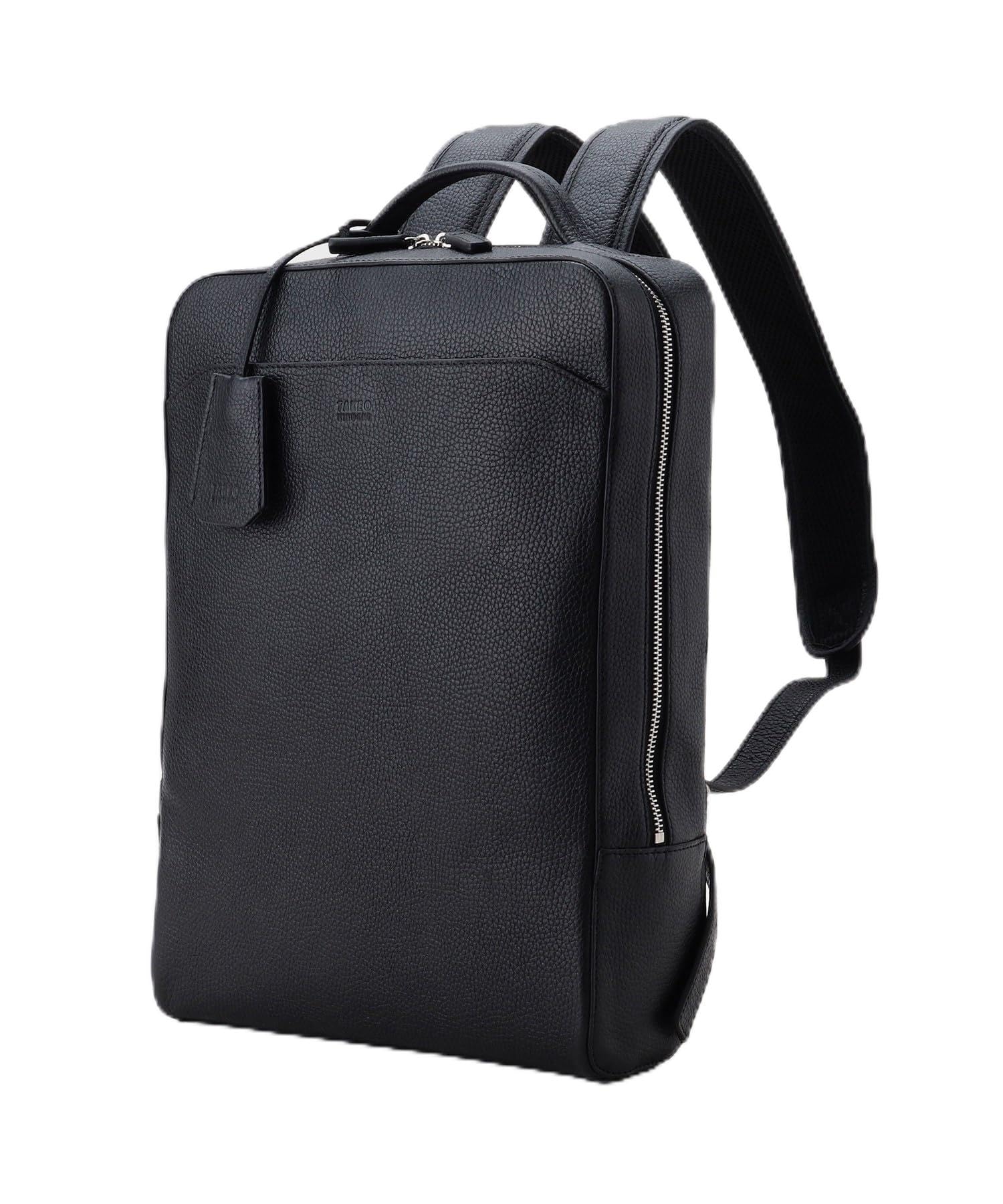

Backpack Vegetable Backpack G8701073 Black [Takeokikuchi] [Full Leather] Men s (019) 00(FREE)
