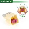 Conector Plug Senzor de Detonare Motoforti Plastic Cupru Cositorit Conector Terminal Fir Femelă pentru Chevrolet 13580877 Bej Impermeabil