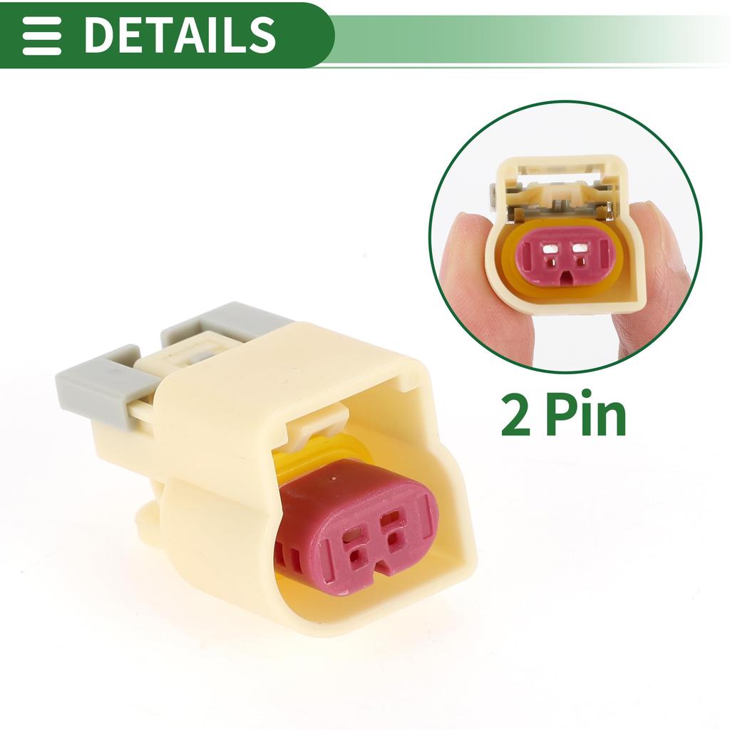 Conector Plug Senzor de Detonare Motoforti Plastic Cupru Cositorit Conector Terminal Fir Femelă pentru Chevrolet 13580877 Bej Impermeabil