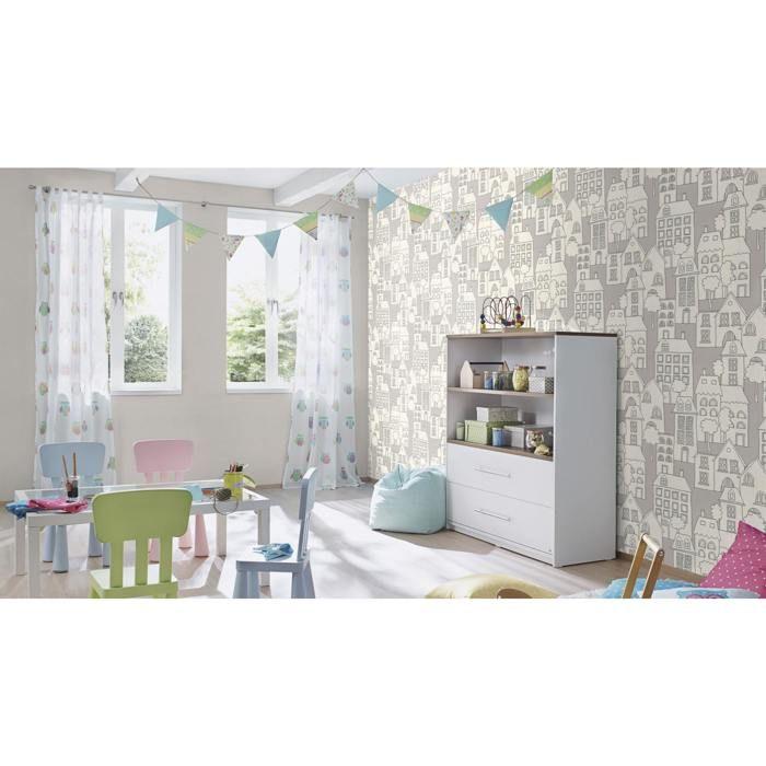 Papier peint - RASCH - 700350 - Intissé - Gris - 0,53 x 10,05 m