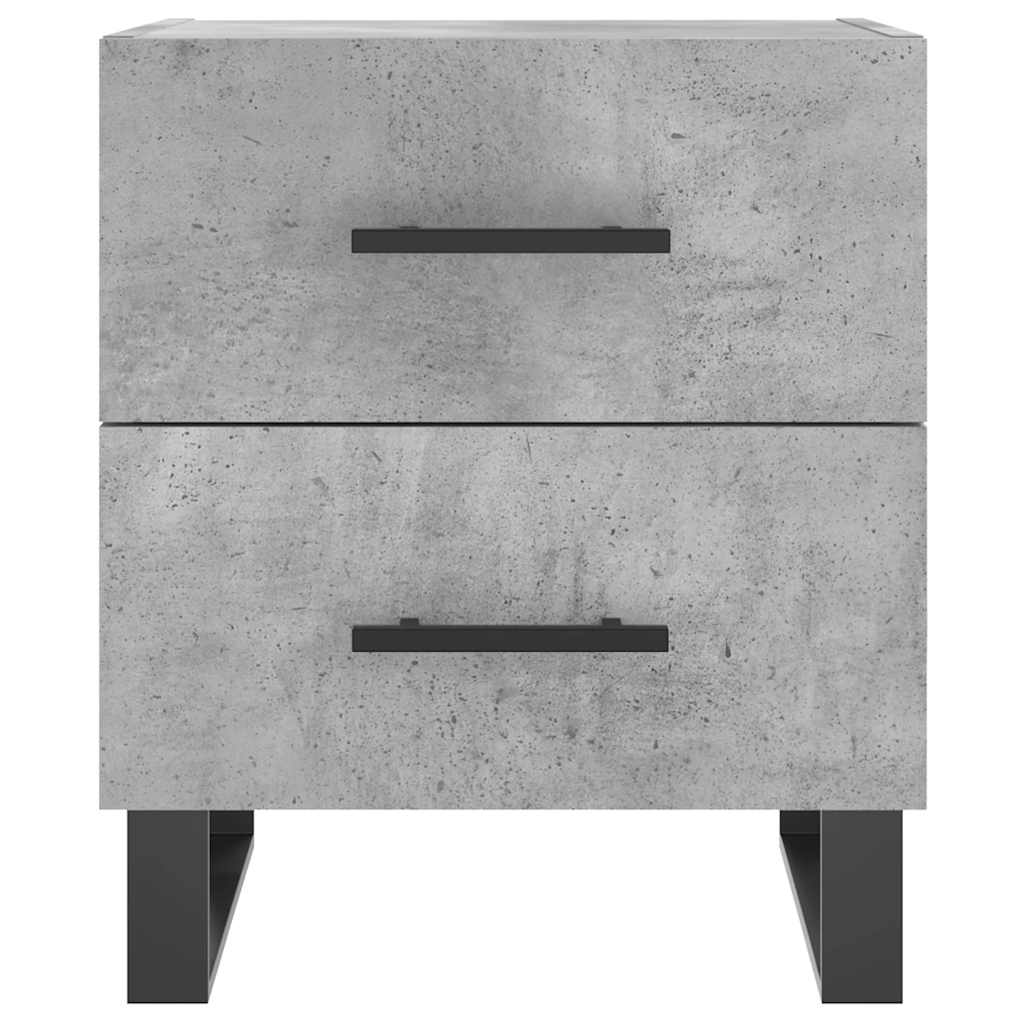 Nightstands 2 Pcs Concrete Grey 40 X 35 X 47.5 Cm Particleboard