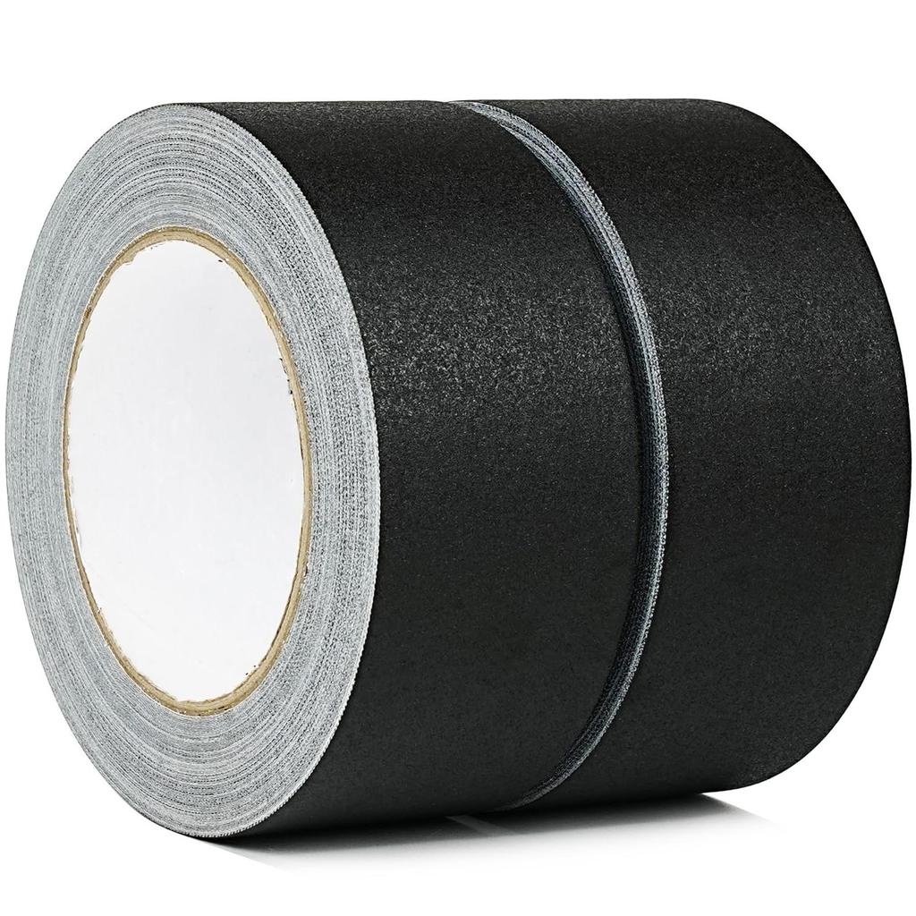 White/Black Gaffers Tape Residue-Free Matte Gaffer Tape Non-Reflective Easy Tear Floor Tape for Electrical Cord Stage Photograph