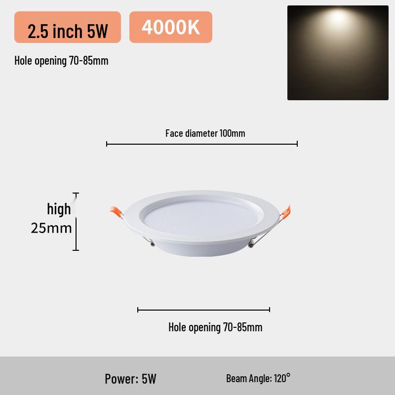 

4-дюймовый 12 Вт и 6-дюймовый 18 Вт потолочный светильник даунлайт с вырезом 15 см