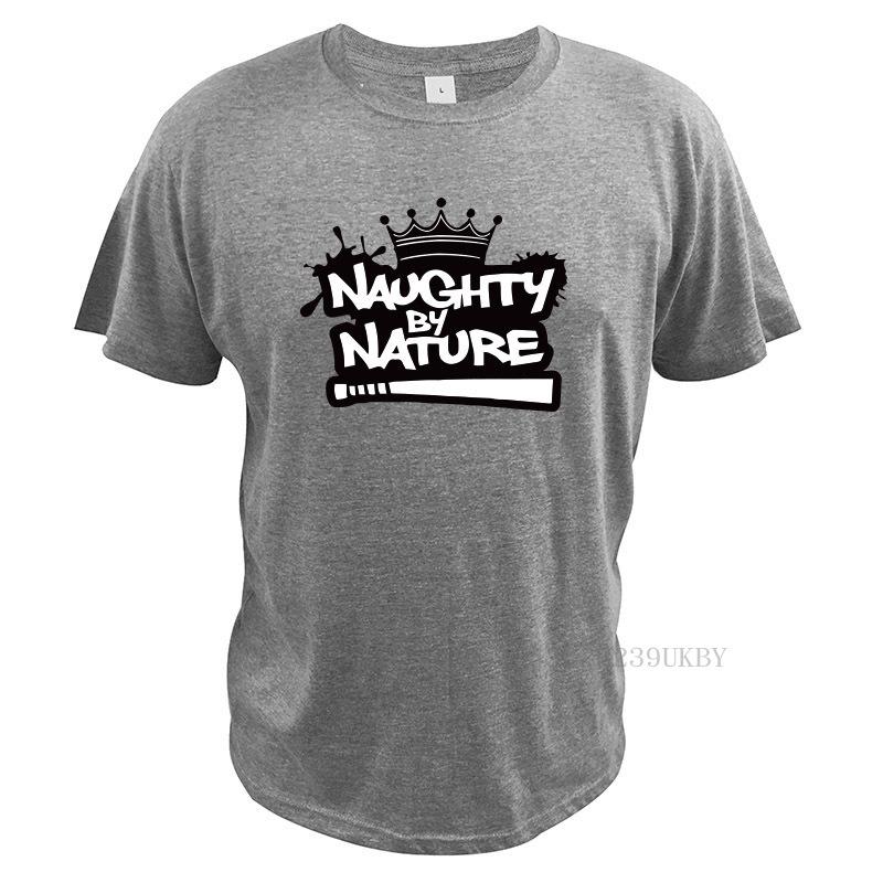 Naughty By Nature Tshirt American Hip Hop Tshirt Designer Crown Design Comfortable 100 Cotton Basic Tops