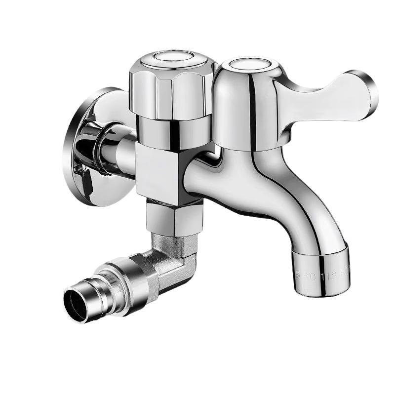 iLeddog Full Copper Dual-Outlet Washing Machine Faucet
