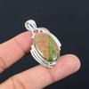 925 Silver Heart Chakra Unakite Gemstone Wedding Sister Unique Pendant Jewelry