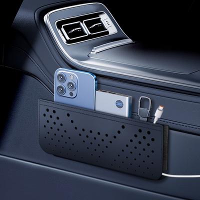 1 buc Organizator Bord Auto, Plic de Depozitare Multifuncțional Adeziv din Piele Sintetică, Suport de Pahar pentru Vehicul cu Suport pentru Telefon, Carduri, Chei, Ochelari