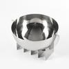 Stainless Steel Fruit Bowl Circular Snacks Nuts Salad Dinng Plates Minimalist Beautiful Food Dishes Kitchen Restaurant Tableware