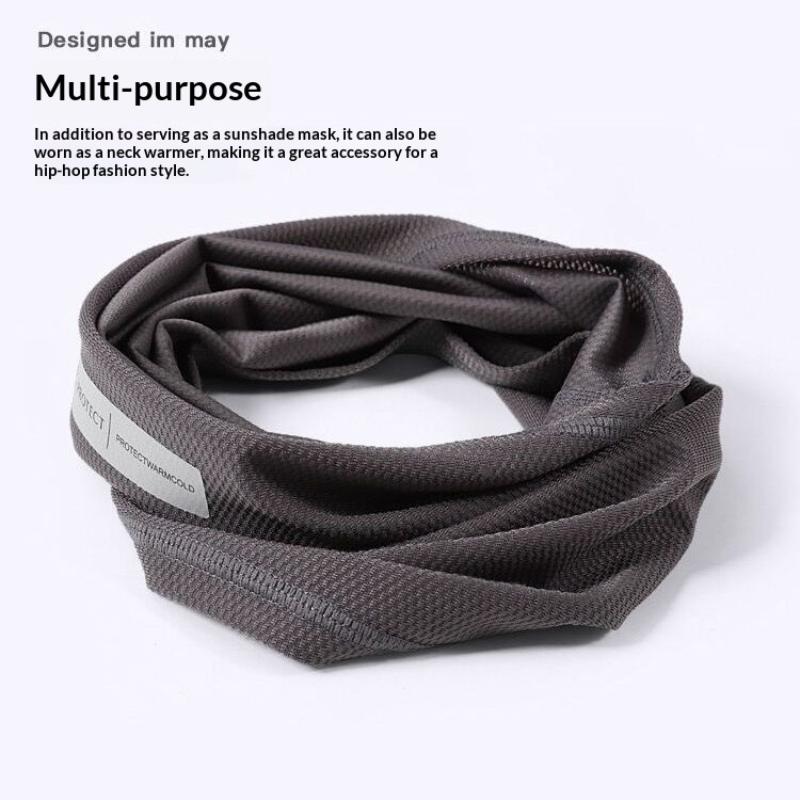 Outdoor Uv Protection Ice Silk Mask Sunscreen Face Cover Neck Wrap Unisex Anti-Uv Scarf Cycling Uv Mask Ear Hanging Neck Scarves