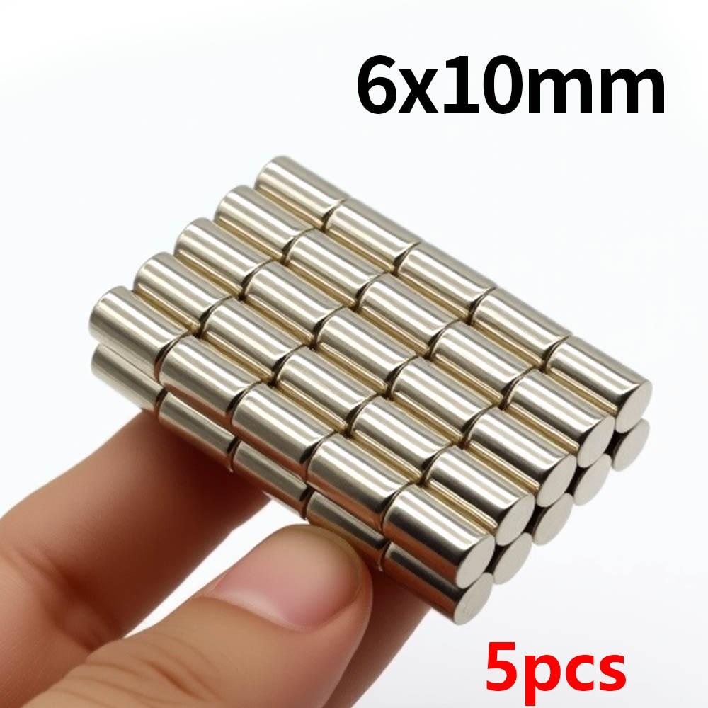6x10mm Super Strong Neodymium Magnet N35 NdfeB Permanent Magnetic Imanes Round Powerful Magnets Refrigerator Magnet