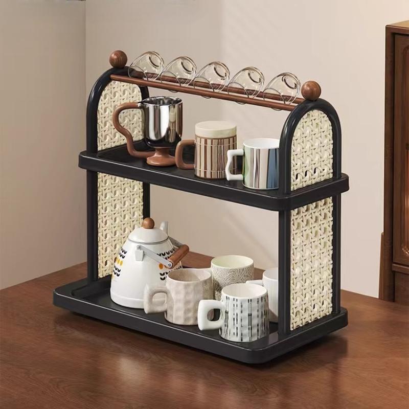 Multi-layer Storage Rack Water Cup Tea Cup Glass Rack Desktop Organizer Cups Display Stand Countertop Mug Storage Rack Organizer