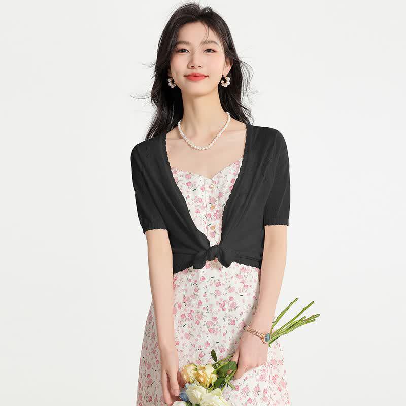 Sanpowa Women s Ice Silk Knit Cardigan 38