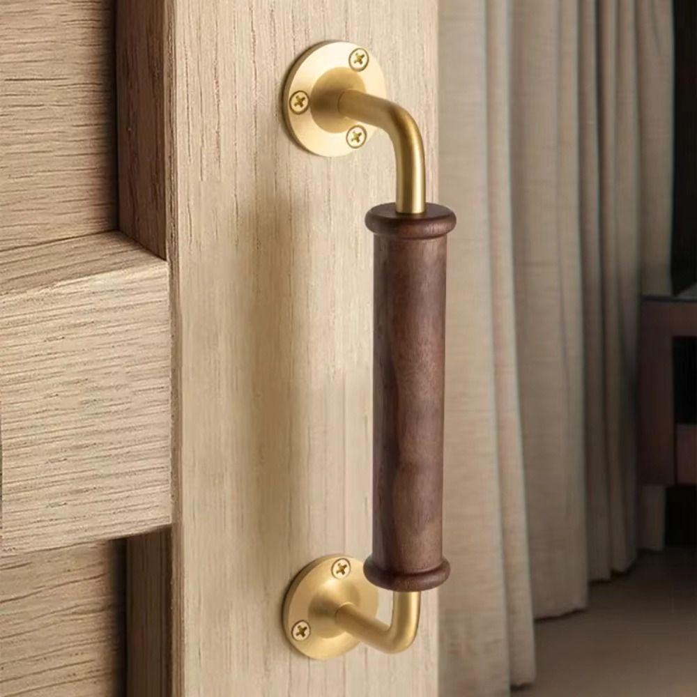 Brass Base Brass Handle Light Luxury Furniture Handle Vintage Door Handles  Drawer Handle