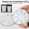 Flower Pot Tray Good Drainage Moisturizing Effect Lightweight Design Drainage Plant Tray Hollow Design Plant Saucer