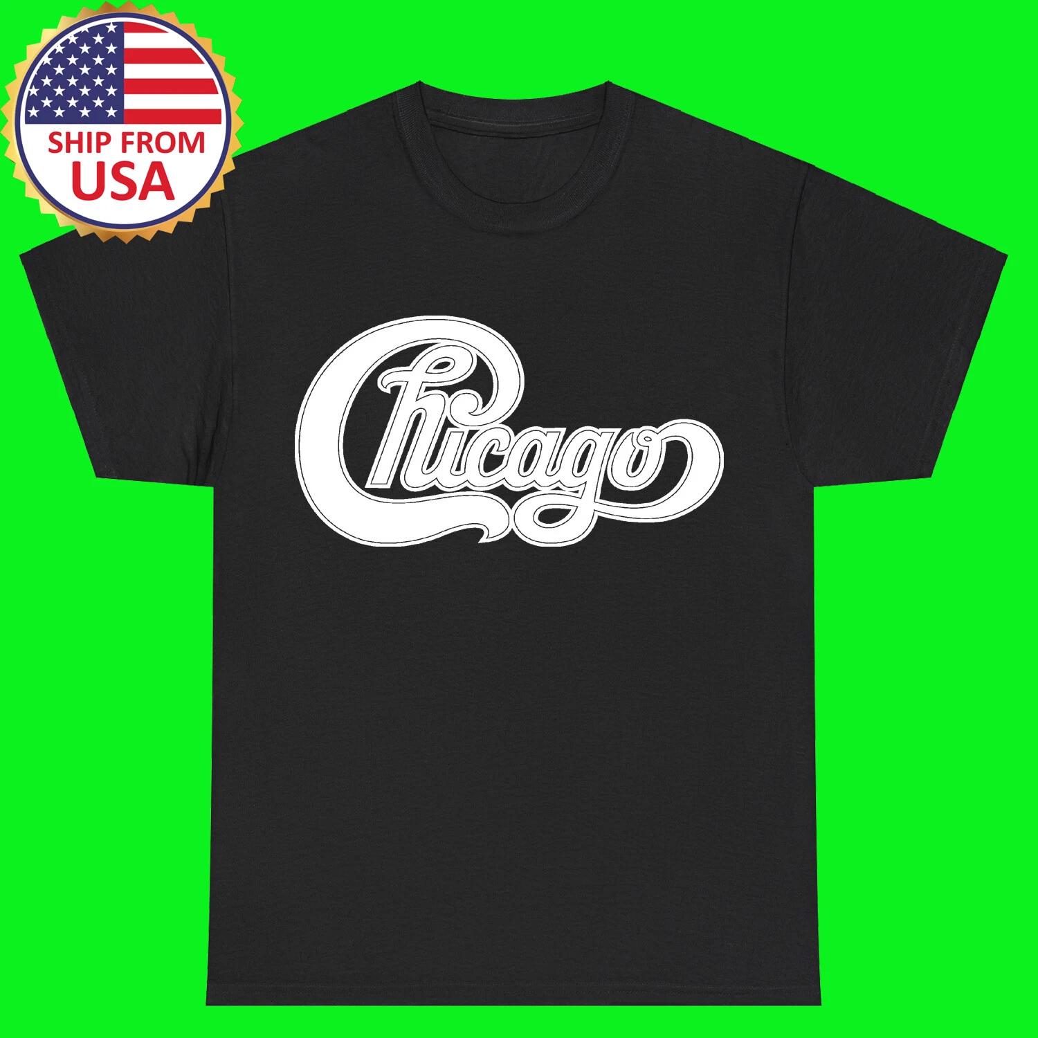 CHICAGO Black T-Shirt Tee Top Unisex S