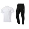 College Style Quick-Dry Breathable Fashion Comfortable Short Sleeve Solid Loose Long Pants Casual Sports Suit AYKT415-1+ATSU817-2