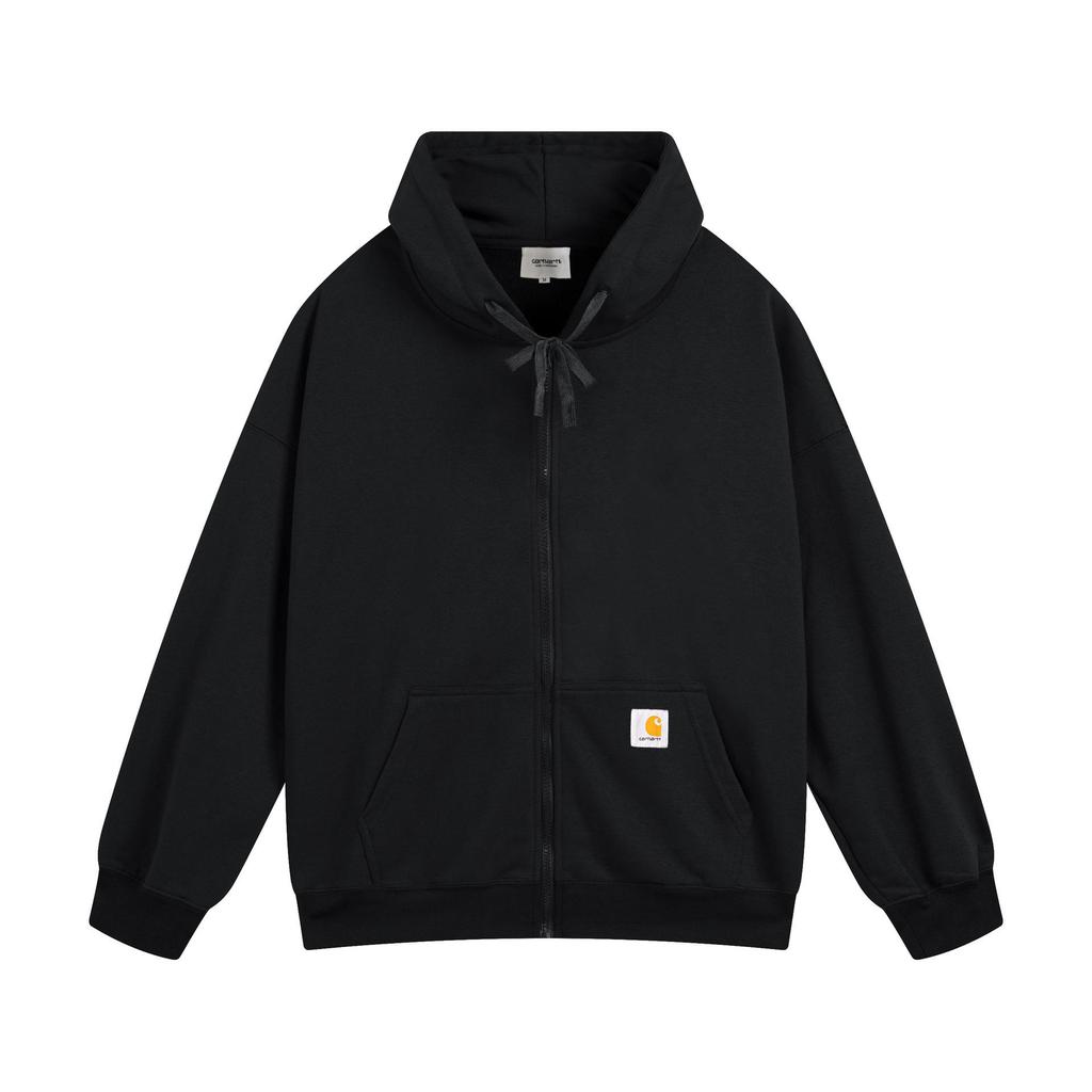 Carhartt Huvförsedd Fleece Cardigan med Dragkedja och 3D-logotypmönster