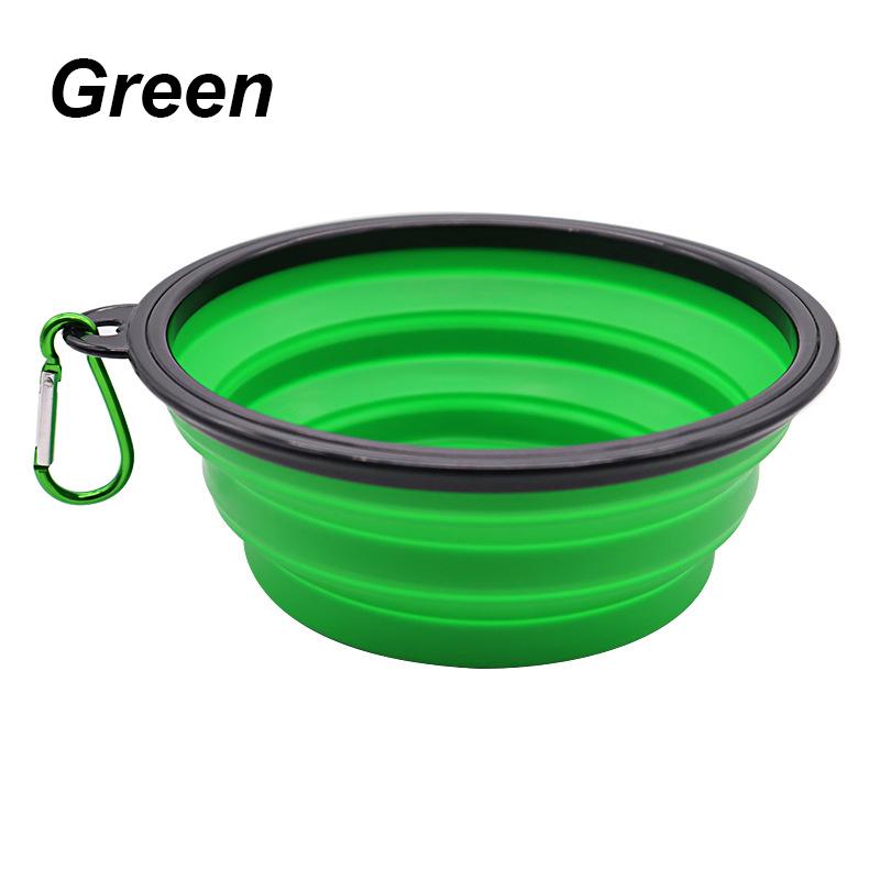 Outdoor Travel Portable Feeding Bowls Cat Dog Bowl Pet Items Dog Food Bowl Food Water Container Silicone Bowl Collapsible