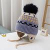 Children's Warm Wool Ushanka: Windproof Ear Protection Hat for Boys and Girls