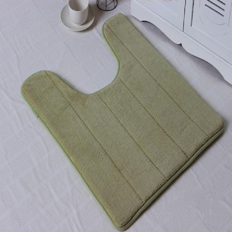 Tappetini da Bagno in Schiuma Assorbente a Forma di U Tappetino per WC Tappeto in Pile di Corallo per Bagno Tappeto Antiscivolo per Pavimento WC Decorazioni per la Casa Articoli per la Casa