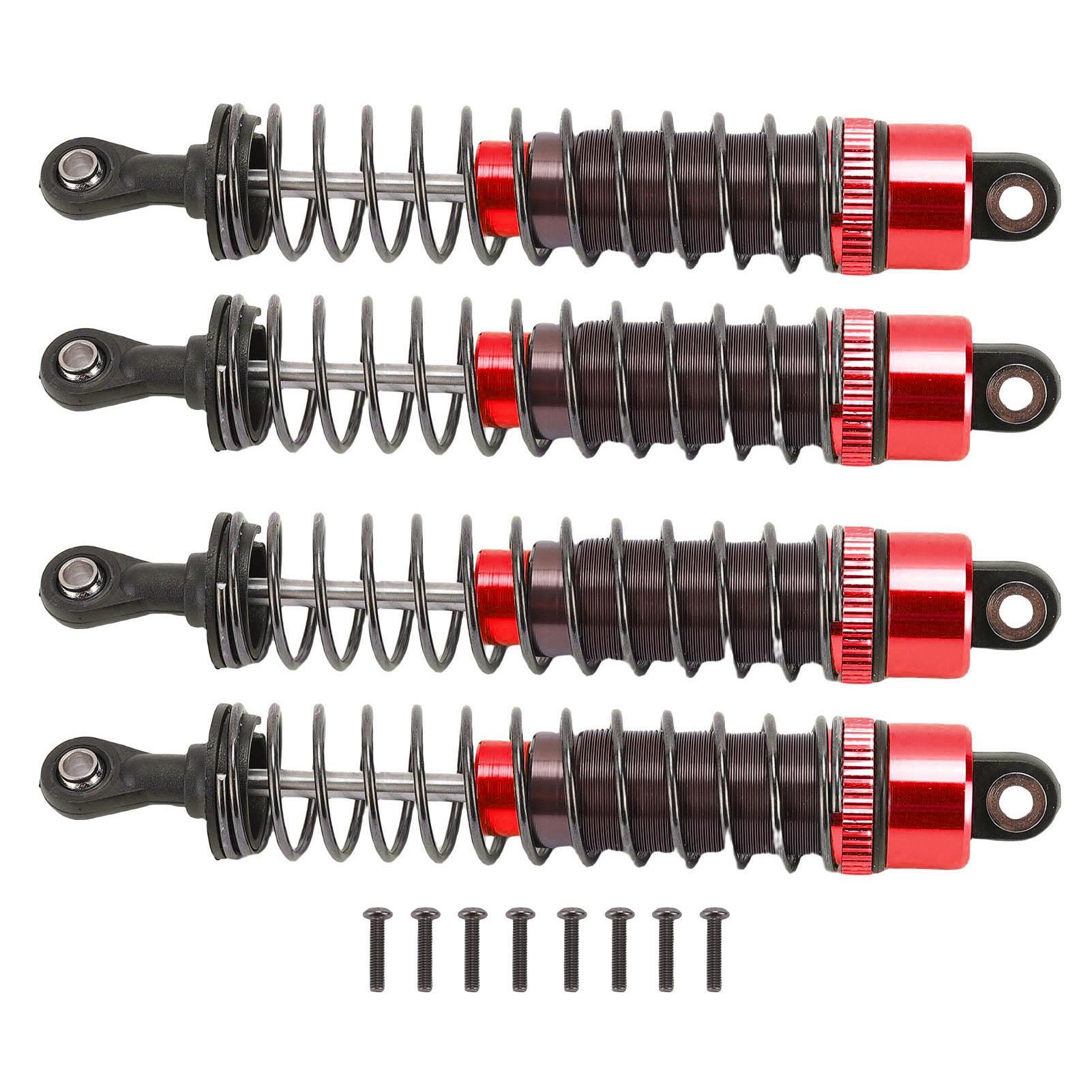 RC Oil Filled Shock Absorber 1 10 Scale 95mm High Strength Aluminum Alloy RC Shock Absorber Oil Damper Red blu