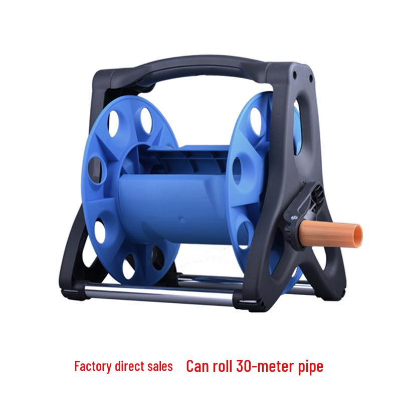 25m Reinforced Water Hose Reel for Car Wash & Garden Watering 25m hose capacity for 4-point water pipe