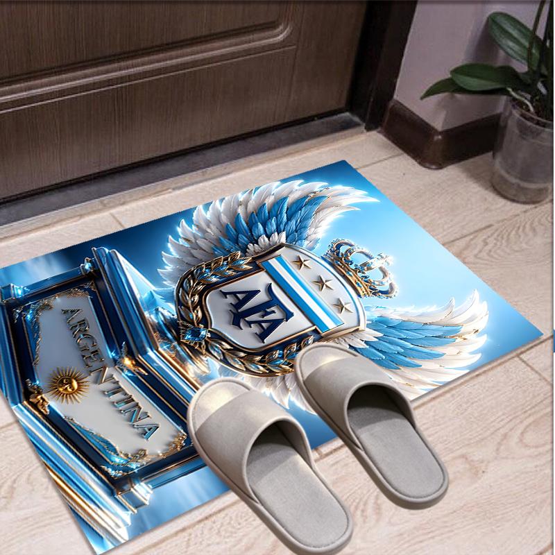 Football team City FC Pattern Rug, Indoor/Outdoor Mat, for Picnic, Gameroom, Bedroom, Office, Living Room, Home Decor Carpet, Birthday Gift