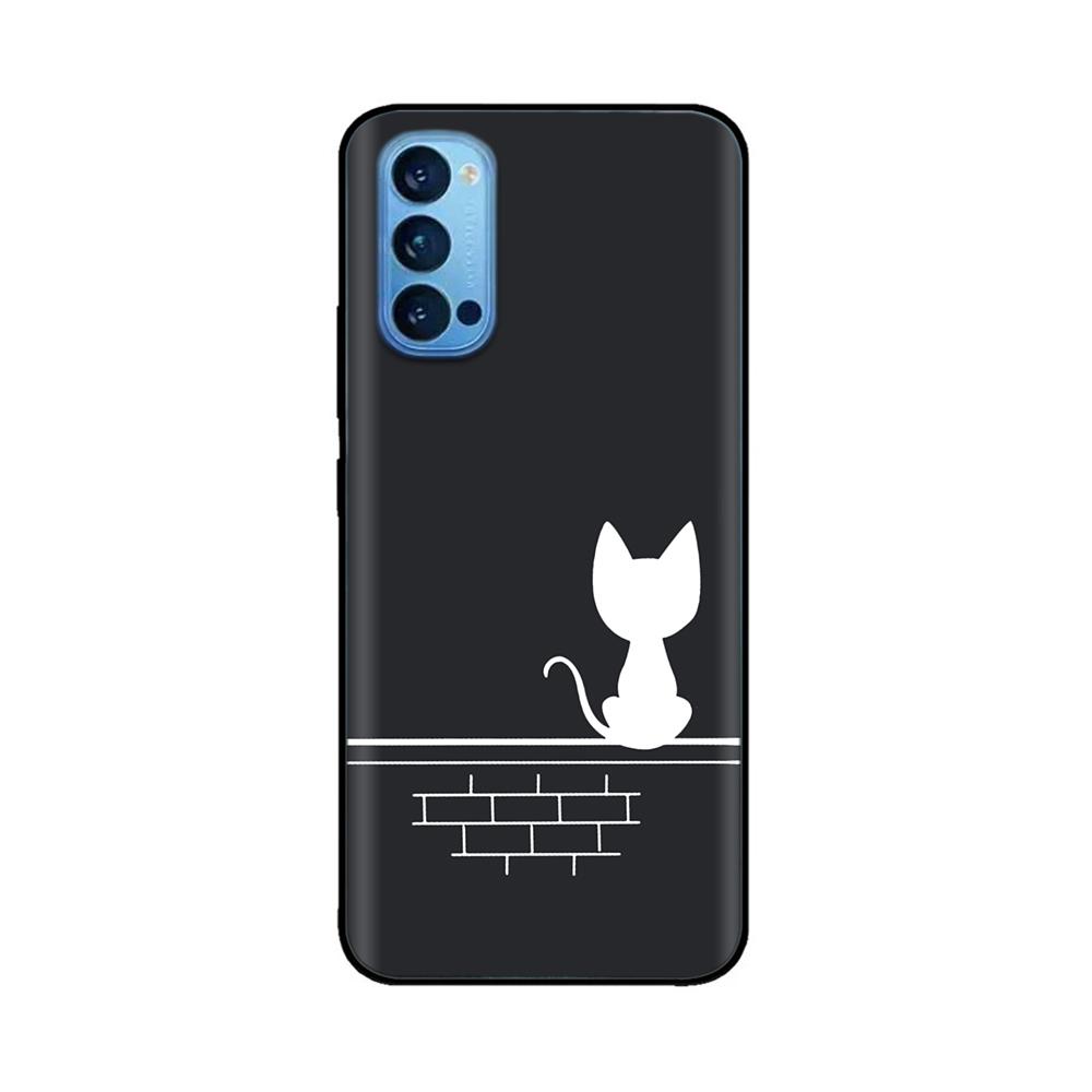 For Oppo Reno4 Pro 5G Case Soft TPU Black Silicone Phone Back Cover for OPPO Reno 4 Reno4 Pro 5G 4G Case Funda Coque Bumper Capa