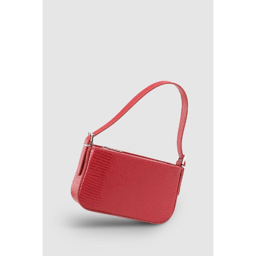 Women's Neon Green Buckle Adjustable Strap Baguette Bag 208