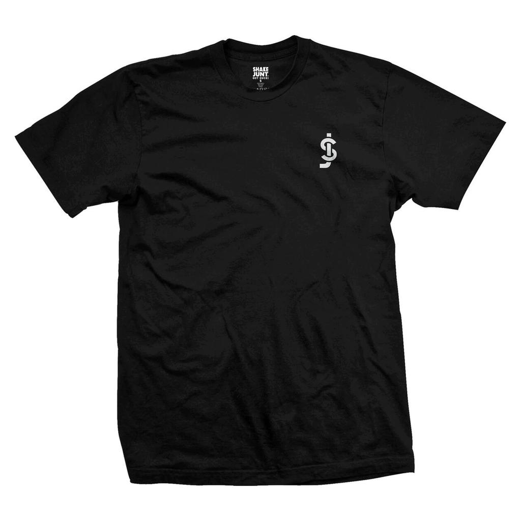 Camiseta Shake Junt Skateboards Hielo Negro Negro