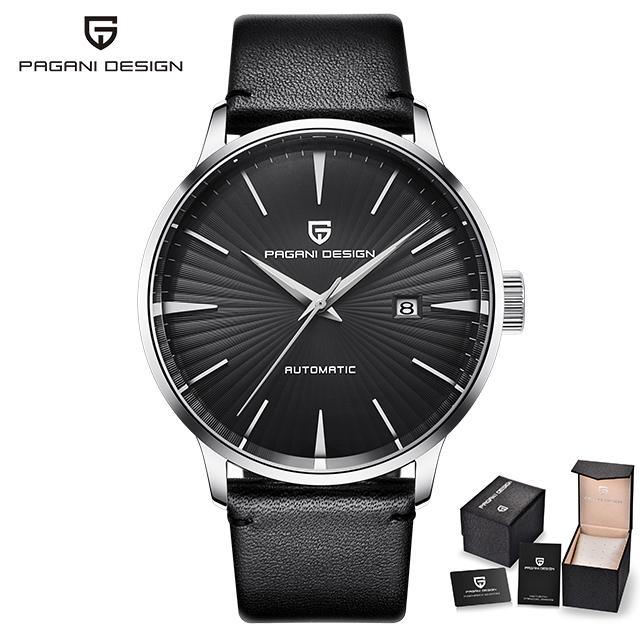 Pagani Design Menn Business Mechanical Watches for Men Waterproof Dress Watch Luxury Rustfritt stål Automatisk Armbåndsur