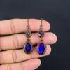 Ammolite Earrings Gemstone Jewelry, Copper Electroformed Handmade Earrings, Latest Design Jewelry