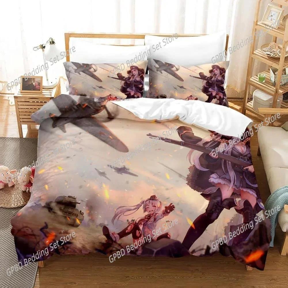 Luxury New 3D Print  Game Girls' Frontline Bedding Set Single Twin Full Queen King Size Bed Set  Bedroom Duvet cover Sets