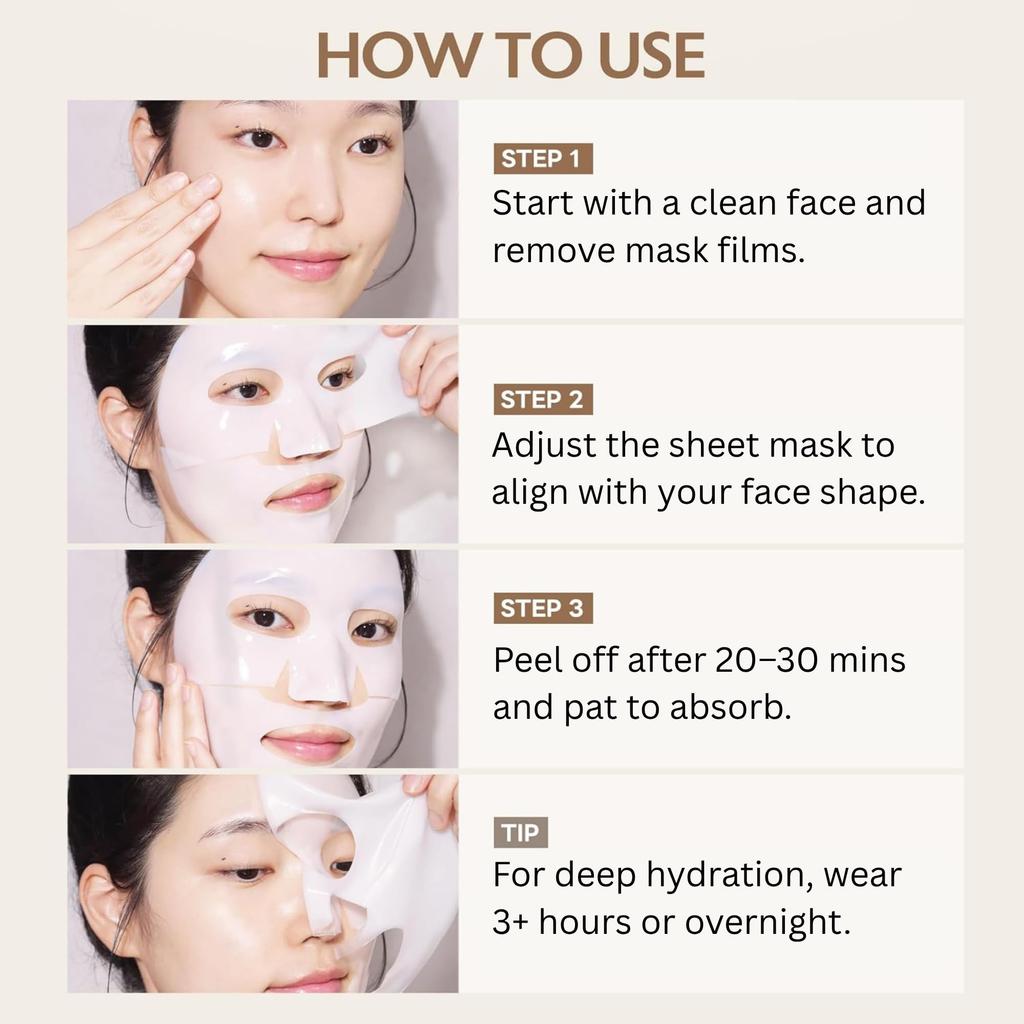 Milk Touch Collagen Super Absorbing Mask Collagen Mask Beauty Mask Sleeping Pack Stick-on
