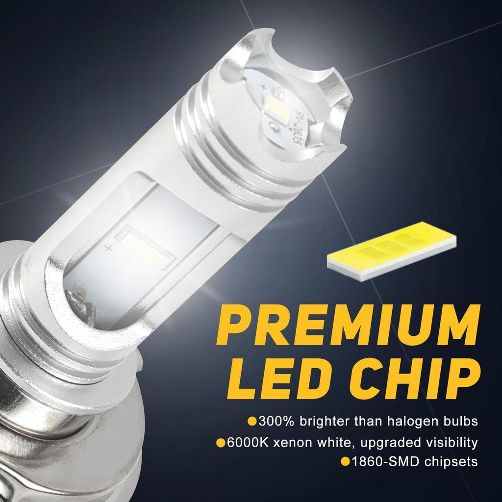 H4 LED For Yamaha MT07 MT03 MT09 XT 660 X 04-16 Motorcycle H4 H1S 9003 LED Headlight Hi/Lo Bulbs 5200LM 6000K Xenon White CANbus