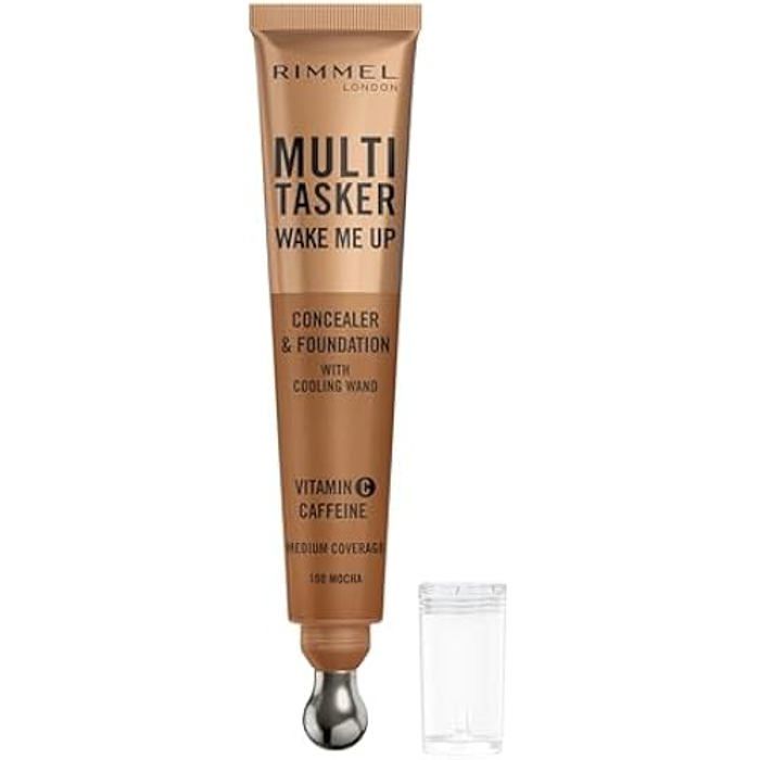 Correcteur et Fond de Teint - RIMMEL - Multi-Tasker Wake Me Up - 100 Mocha - 20ml - Sans parfum