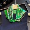 Brand 100% Silk Scarf Women Neck Hair Foulard Square Hijab Print Poncho Scarves Bandana 53cm New Wrap Kerchief Headband Shawls