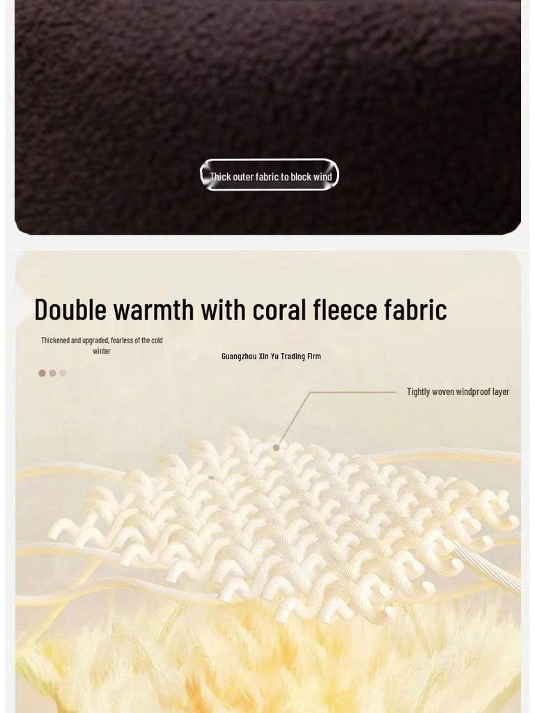 Grandpa’s Autumn & Winter Thickened Cotton Outfit: Velvet Three-Piece Set and Two-Piece Set for Middle-Aged & Elderly.