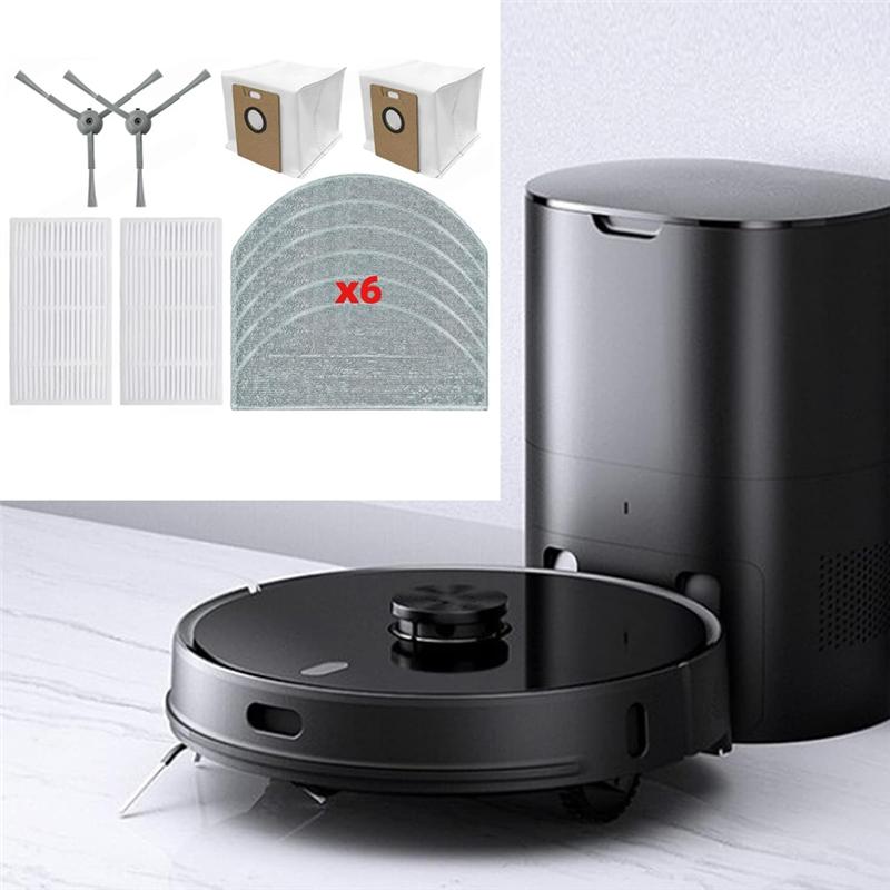 A65T-Für Lydsto R1 Edge/R1D Edge/Miwhole M9 Lite/Roidmi Eve Rook/ Eve Rook S Staubsaugeraufsatz Hepa-Filter Mopp Seitenbürste