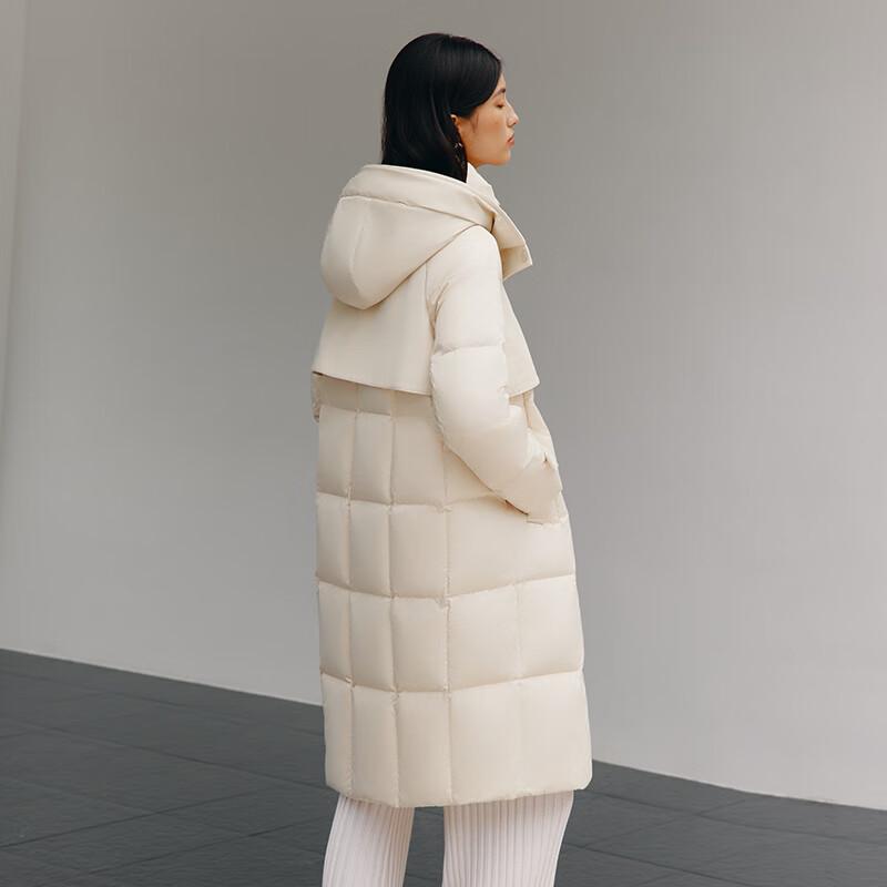 Ellenai Women's Long Quilted 90% Goose Down Winter Jacket